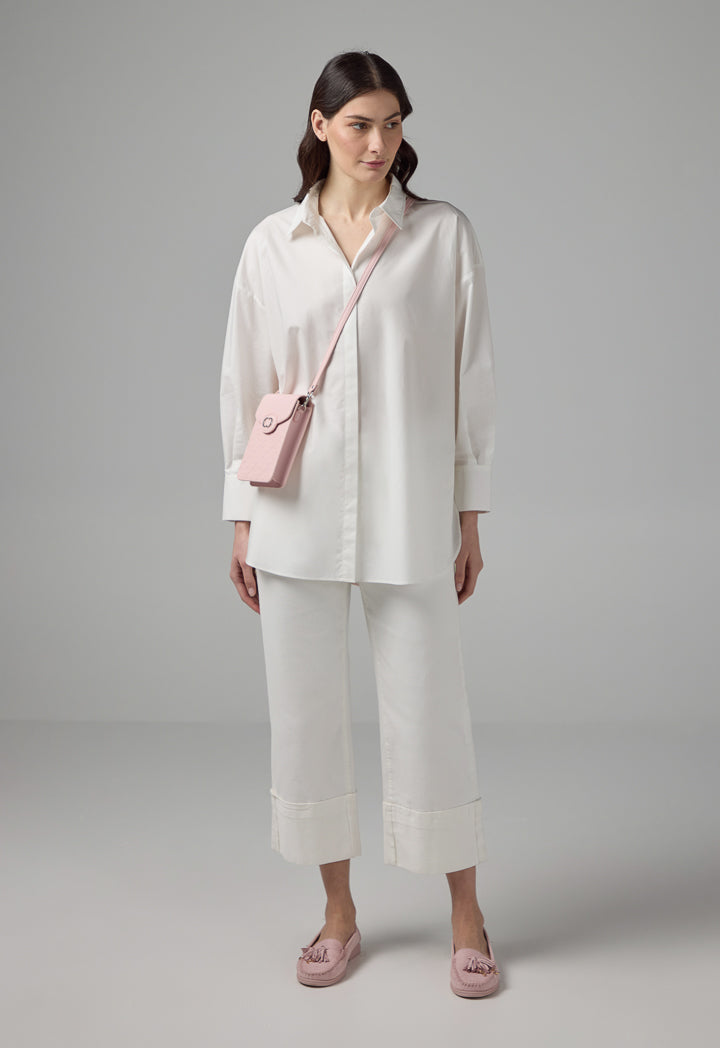 Choice Back Printed Long Sleeve Shirt Off White