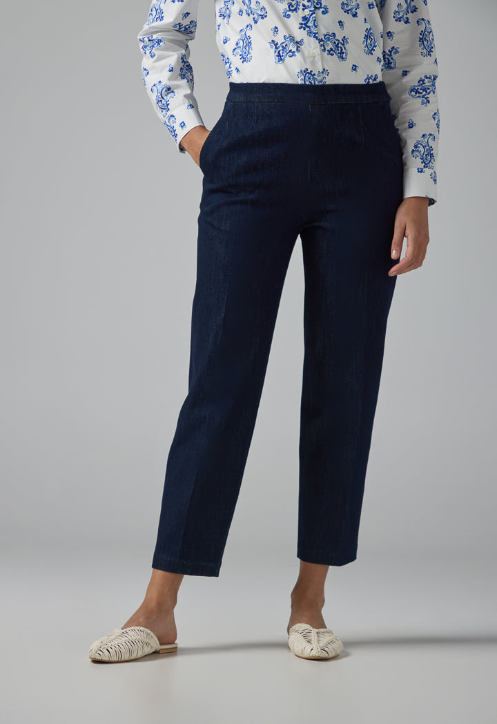 Choice Straight Legs Basic Denim Trousers Denim Blue