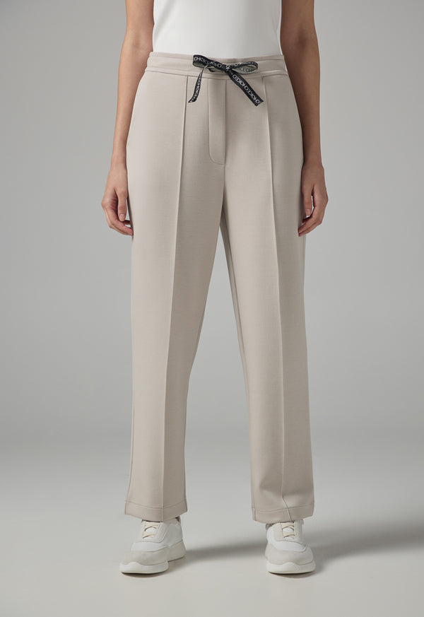 Choice Solid Elasticated Waistband Trousers Light Grey