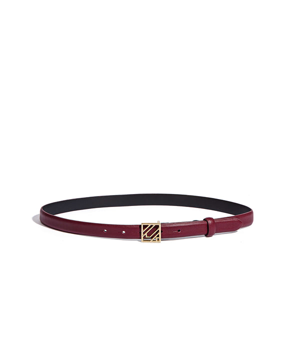 Ipekyol Monogram Buckle Belt Bordoux