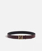 Ipekyol Leather Belt With Monogram Buckle Bordoux