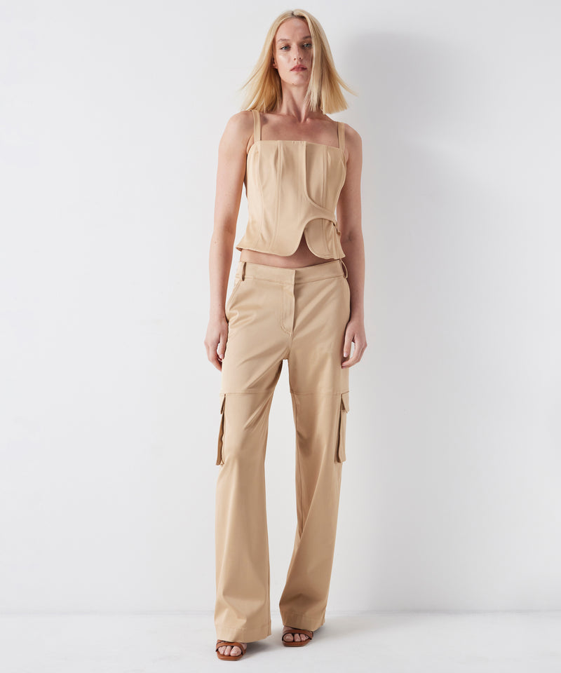 Ipekyol Trousers With Cargo Pockets Natural