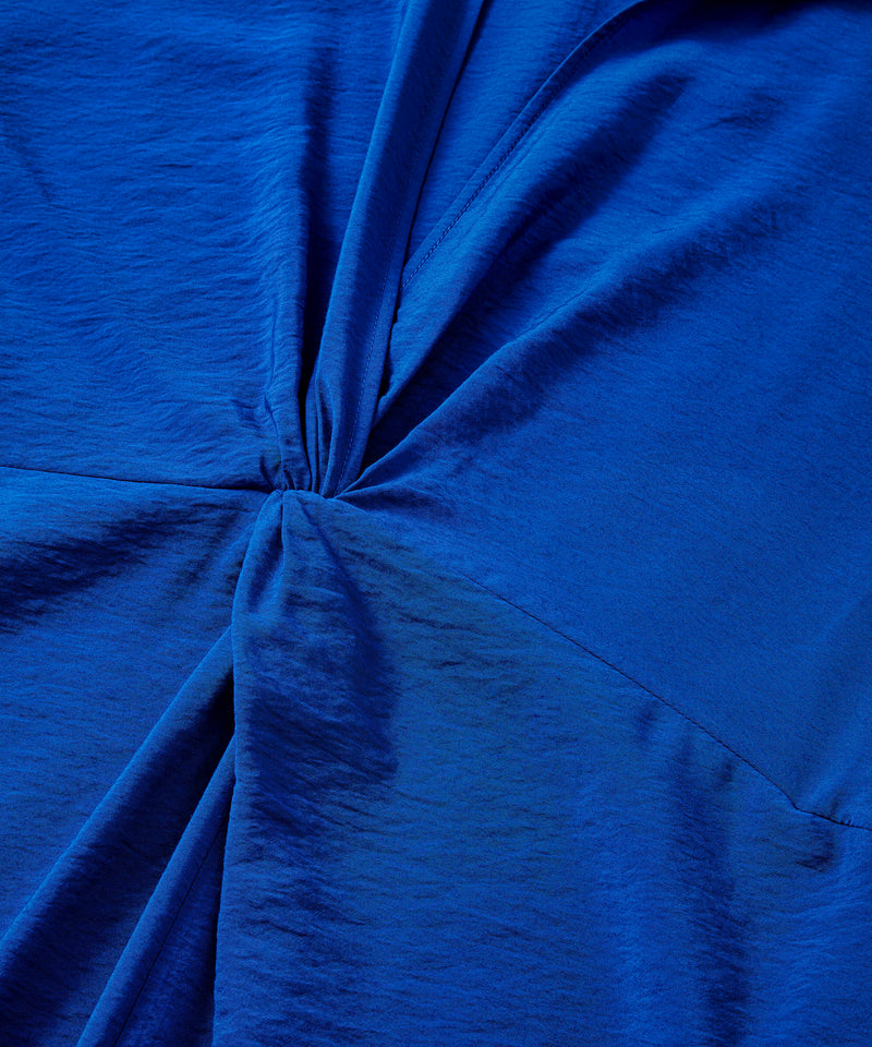 Ipekyol Deep V-Neck Twisted Tunic Sax