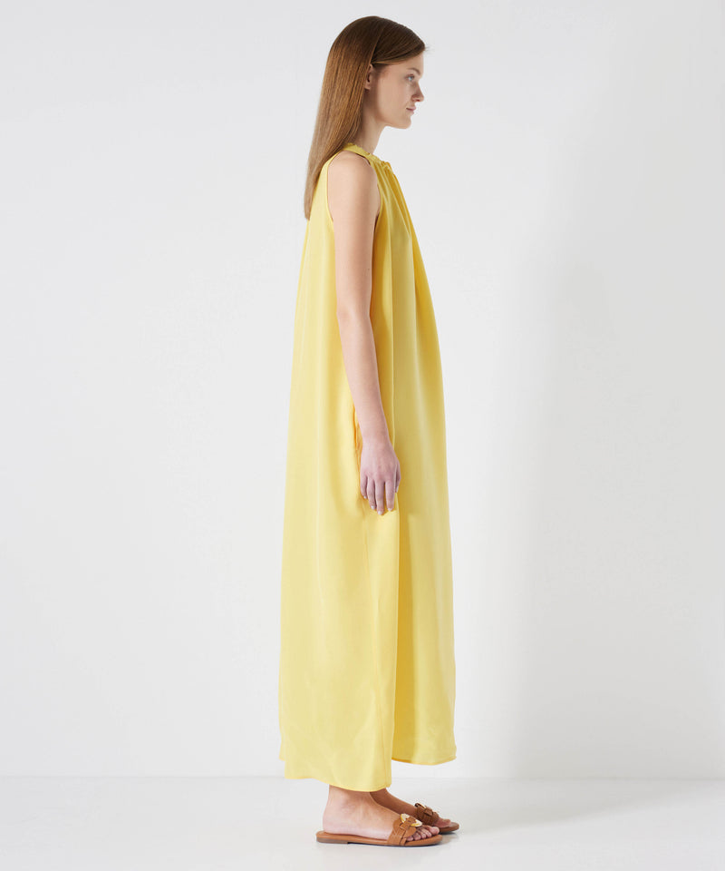 Ipekyol Comfortable Cut Cupro Dress Yellow