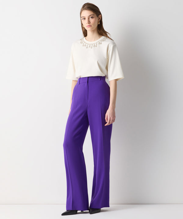 Ipekyol Loose Fit Solid Trousers Purple