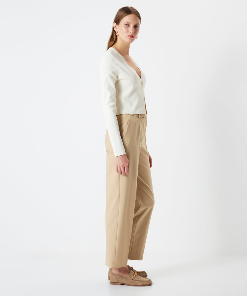 Ipekyol Trousers With Metal Accessories Natural