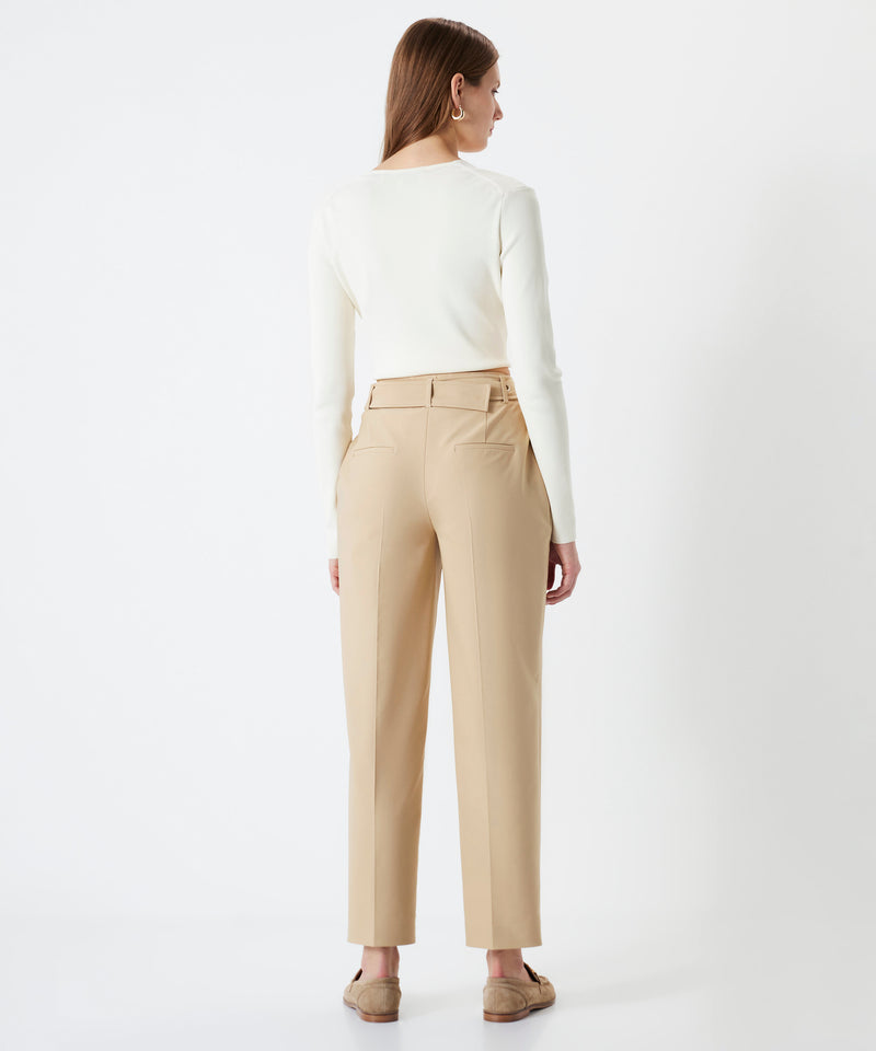 Ipekyol Trousers With Metal Accessories Natural