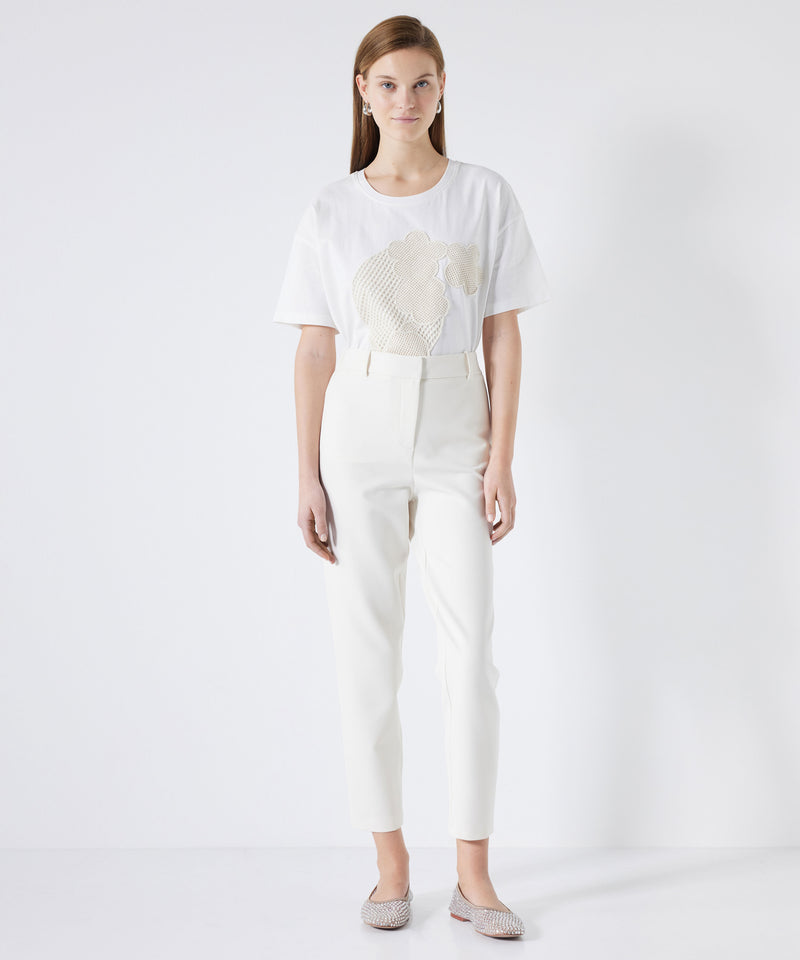 Ipekyol Elastic Mid Waist Trousers Ecru