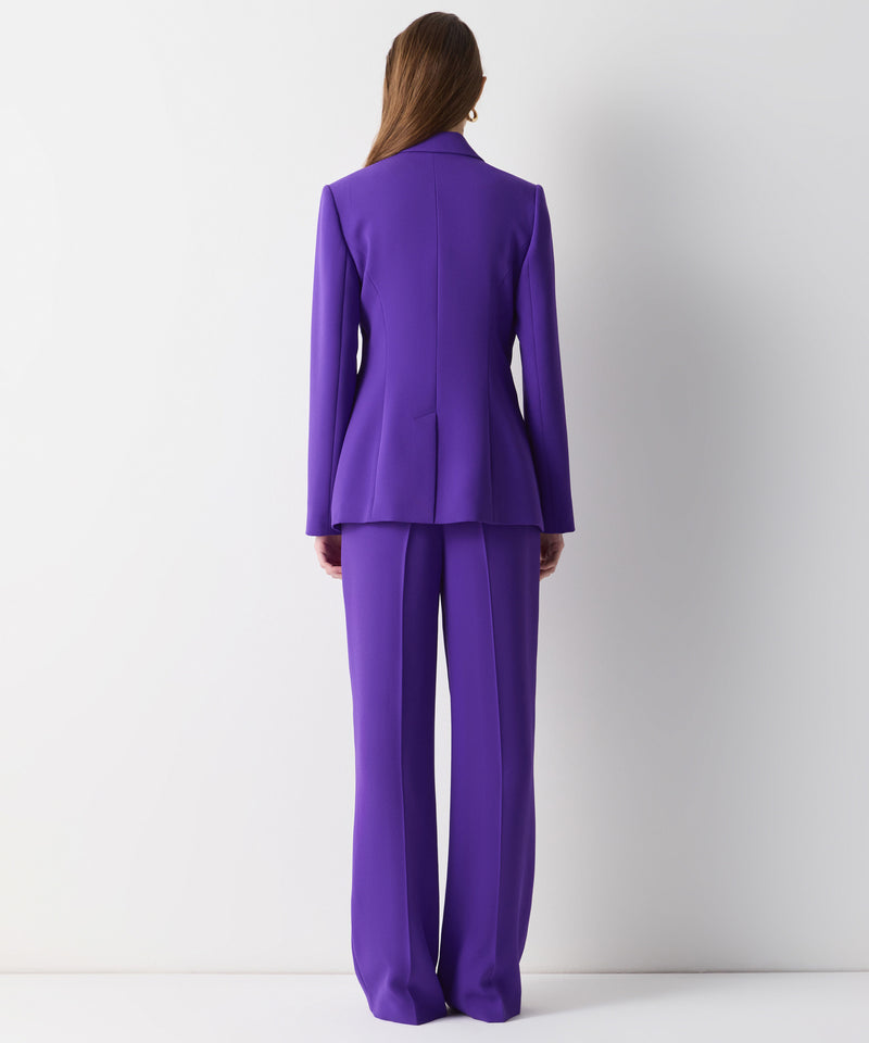 Ipekyol Dotted Print Blazer Jacket Purple