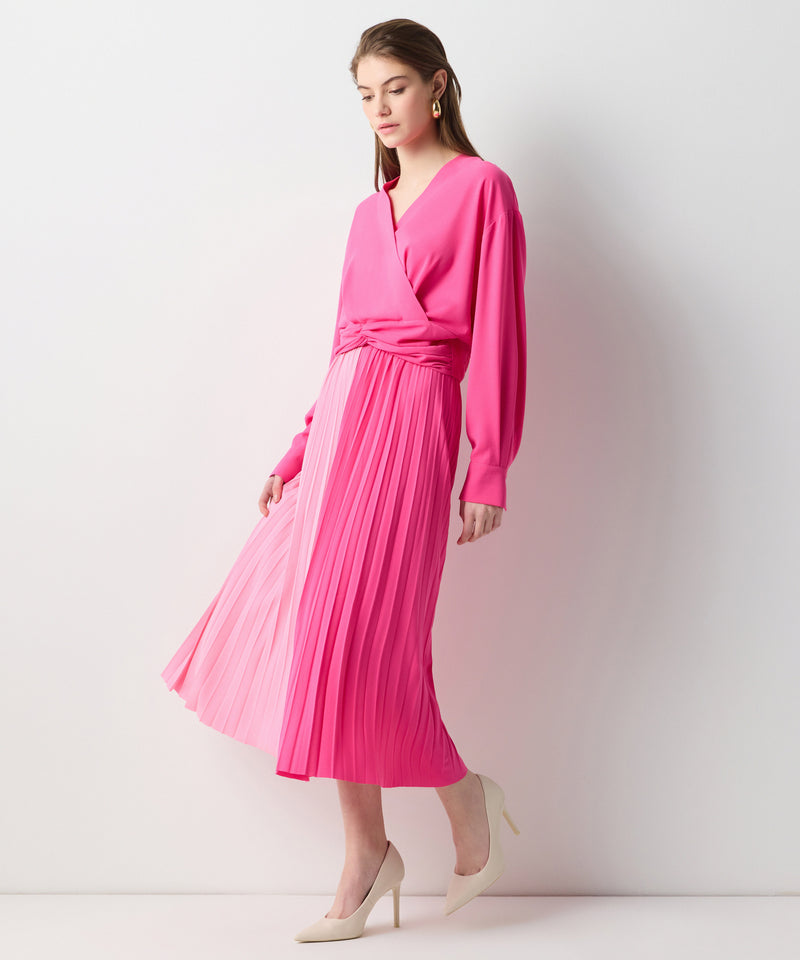 Ipekyol Surplice Neck Short Blouse Pink