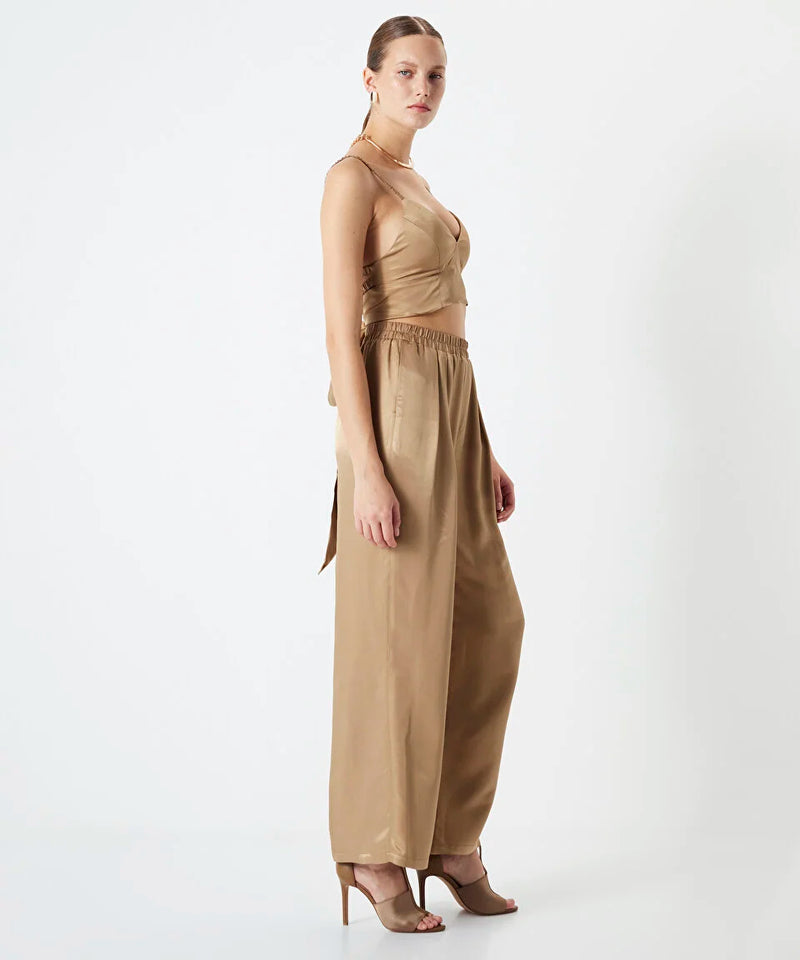 Ipekyol Shiny Textured Bustier Natural