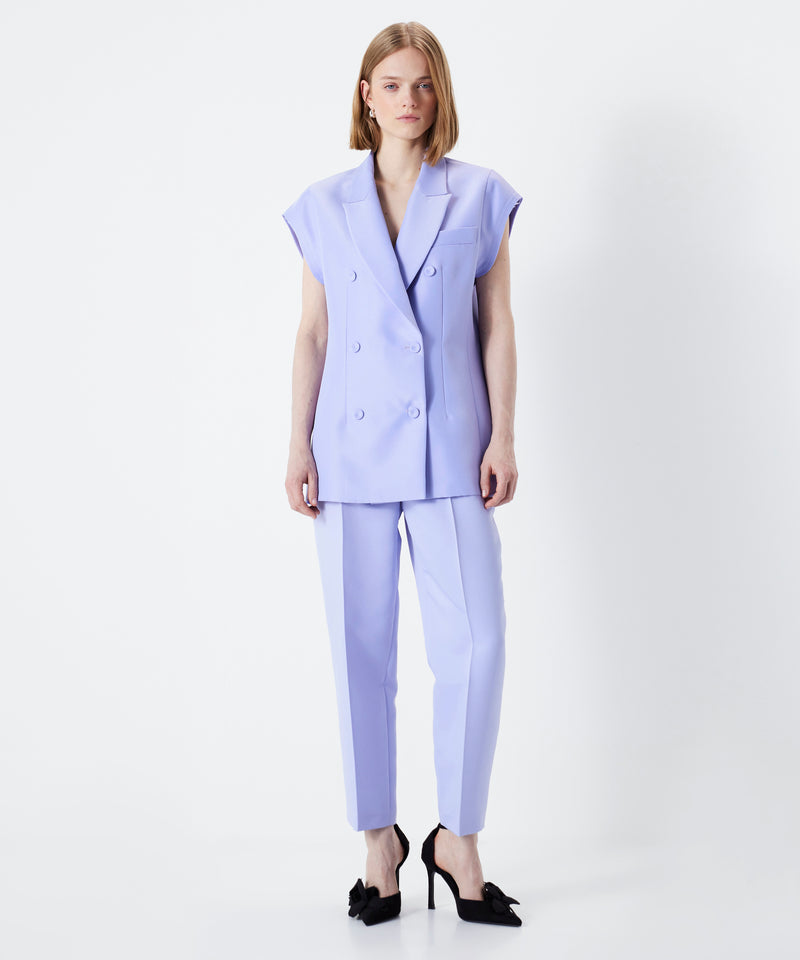 Ipekyol Oversize Double-Breasted Vest Lilac