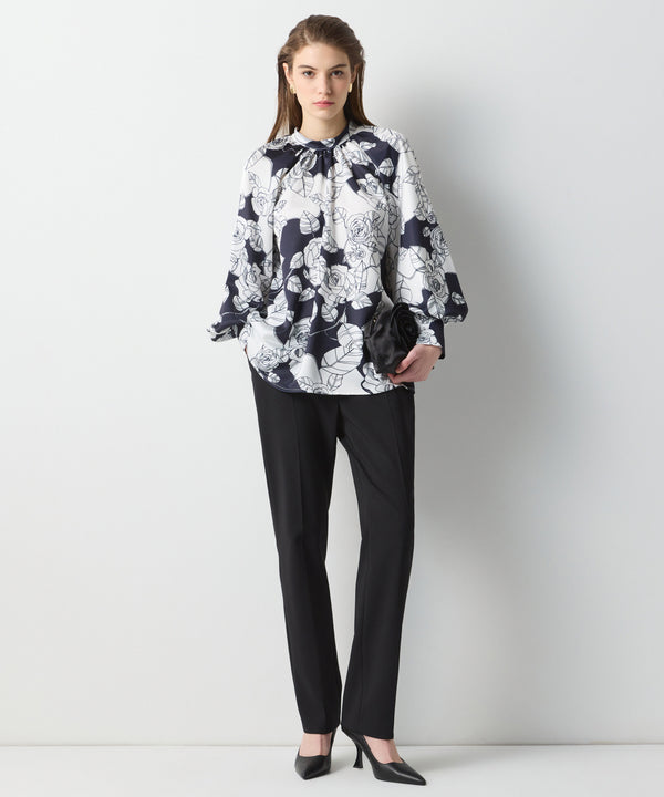 Ipekyol Floral Pattern Blouse Black