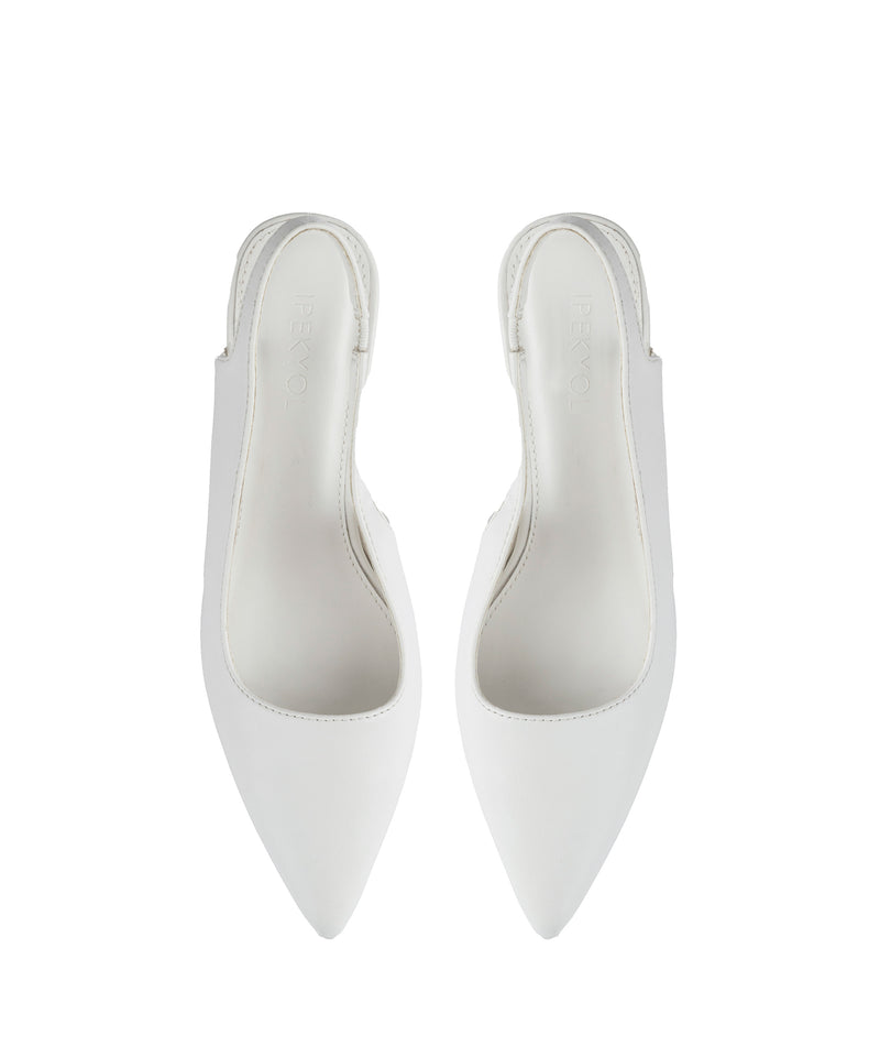 Ipekyol Sling Back Amorphous Heeled Shoes White