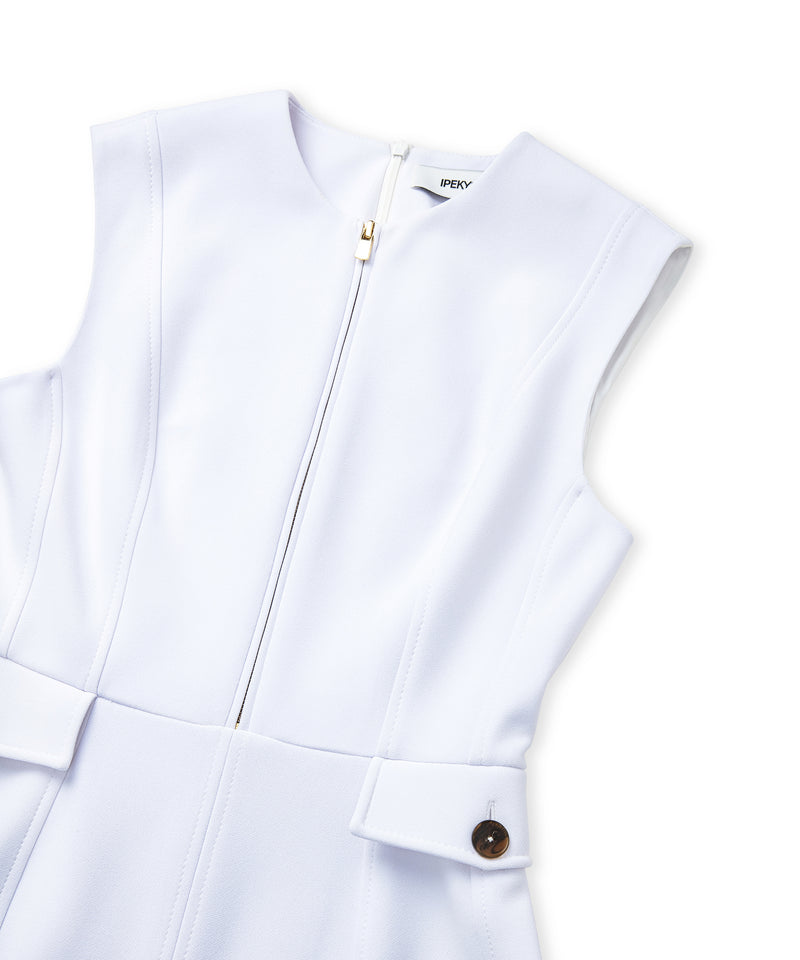 Ipekyol Metal Zipper Dress White