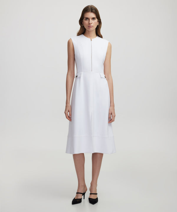 Ipekyol Metal Zipper Dress White