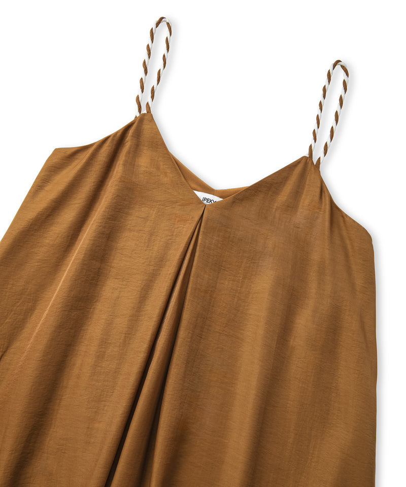 Ipekyol Contrast Wrap Strap Dress Tobacco