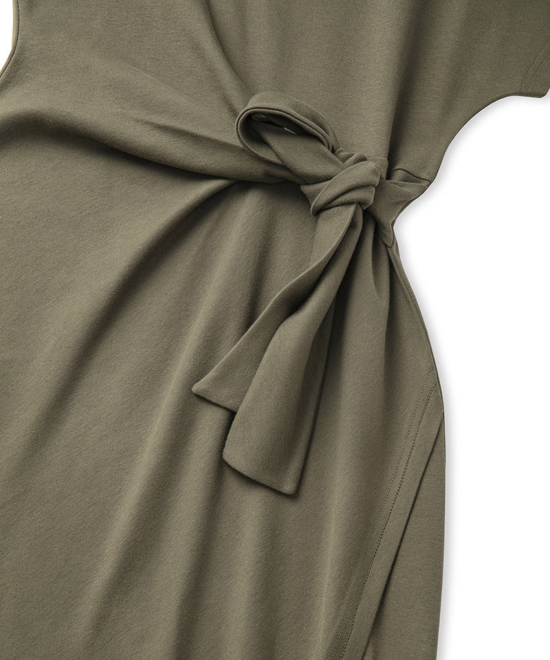 Ipekyol Tied Cotton Dress Khaki