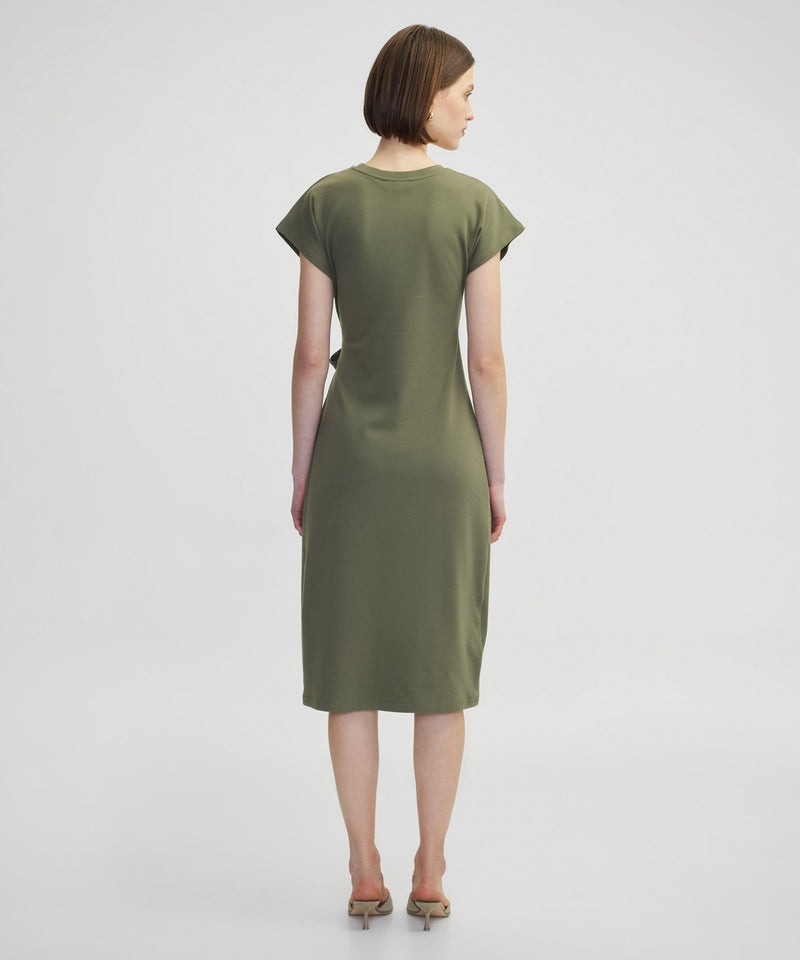 Ipekyol Tied Cotton Dress Khaki