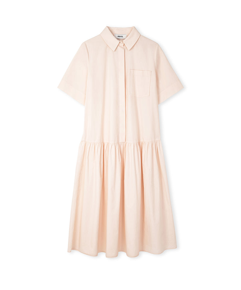 Ipekyol Pleated Midi Dress Powder