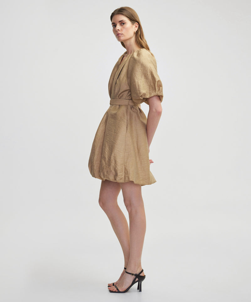 Ipekyol Balloon Sleeve Dress With Chain Accessories Natural