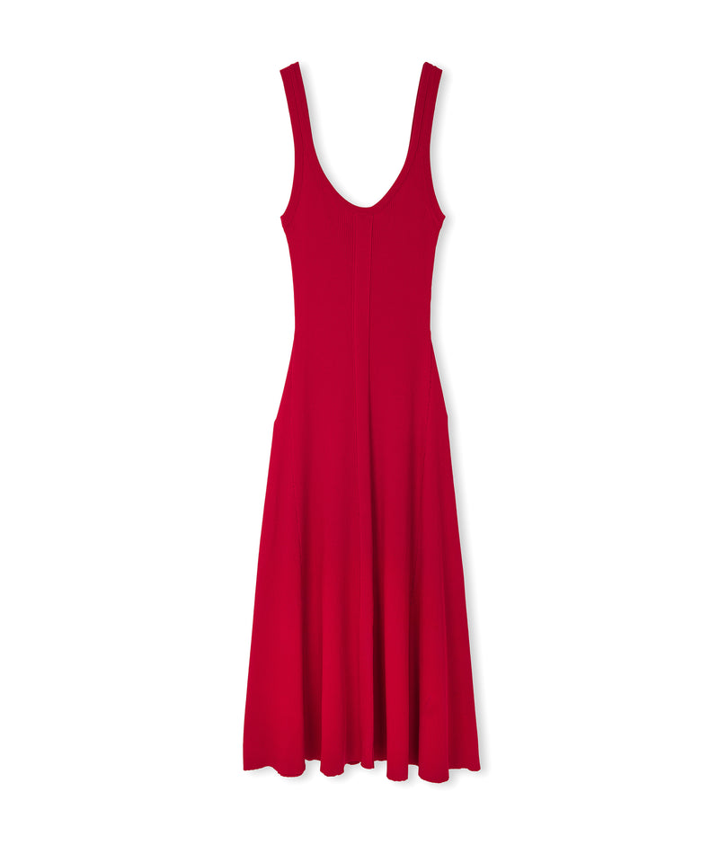 Ipekyol Strappy Knit Dress Cherry