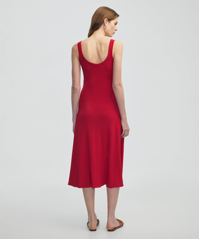 Ipekyol Strappy Knit Dress Cherry