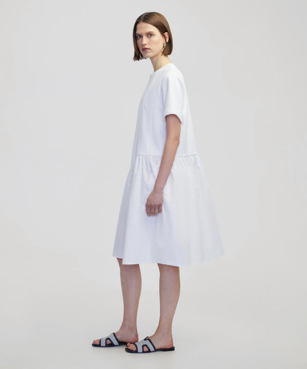 Ipekyol Asymmetrical Gathered Dress White