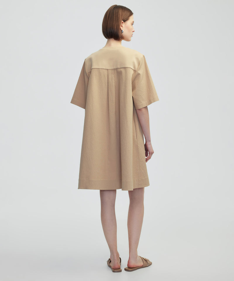 Ipekyol Fabric Mix Dress Natural