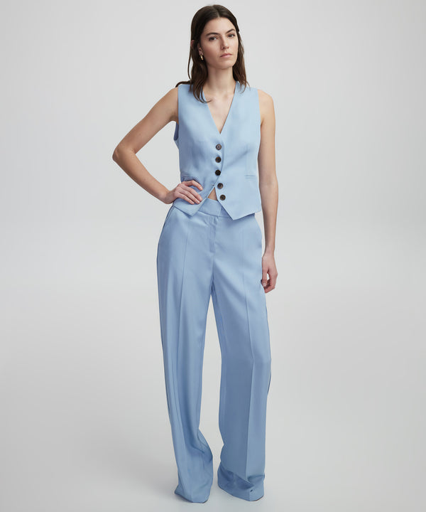 Ipekyol Wide Leg Fit Trousers Light Blue
