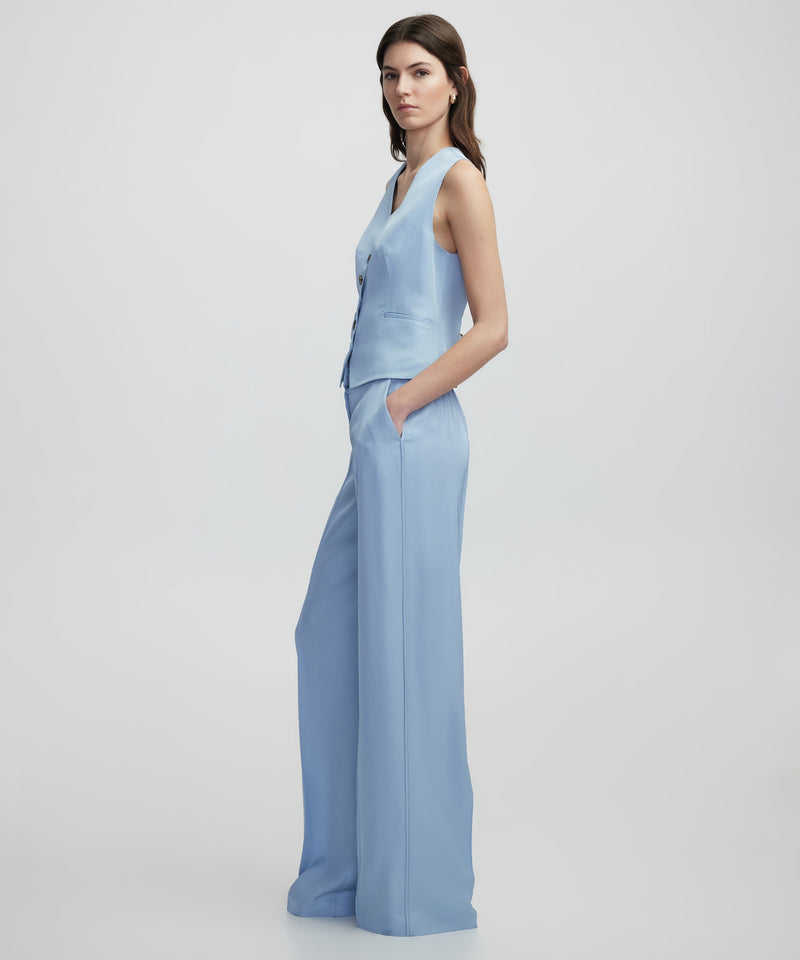 Ipekyol Wide Leg Fit Trousers Light Blue