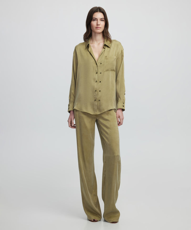 Ipekyol Wide Leg Fit Trousers Khaki