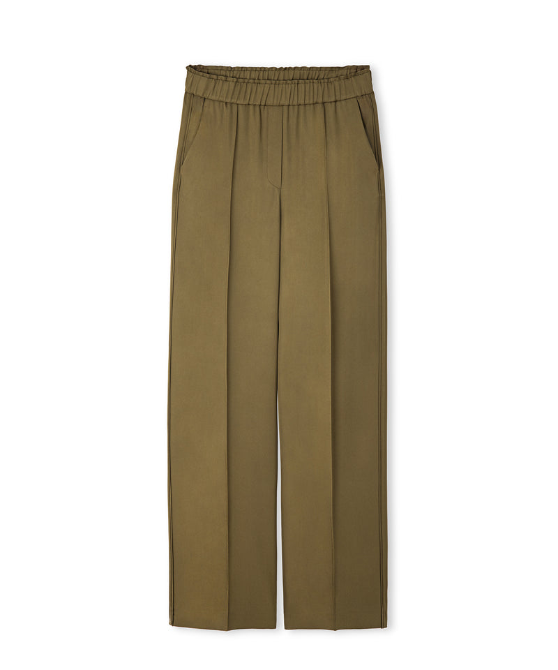 Ipekyol Elastic Waist Trousers Tobacco