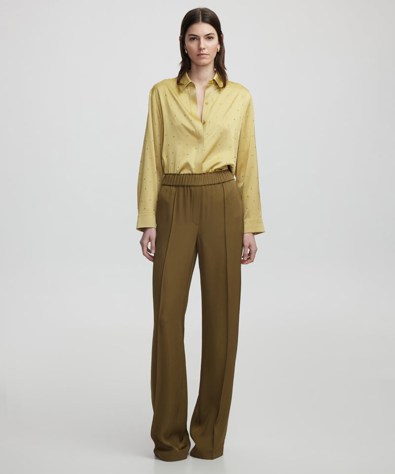 Ipekyol Elastic Waist Trousers Tobacco