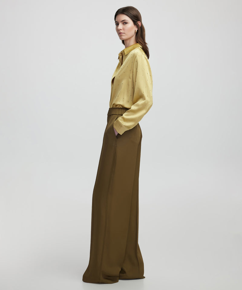 Ipekyol Elastic Waist Trousers Tobacco