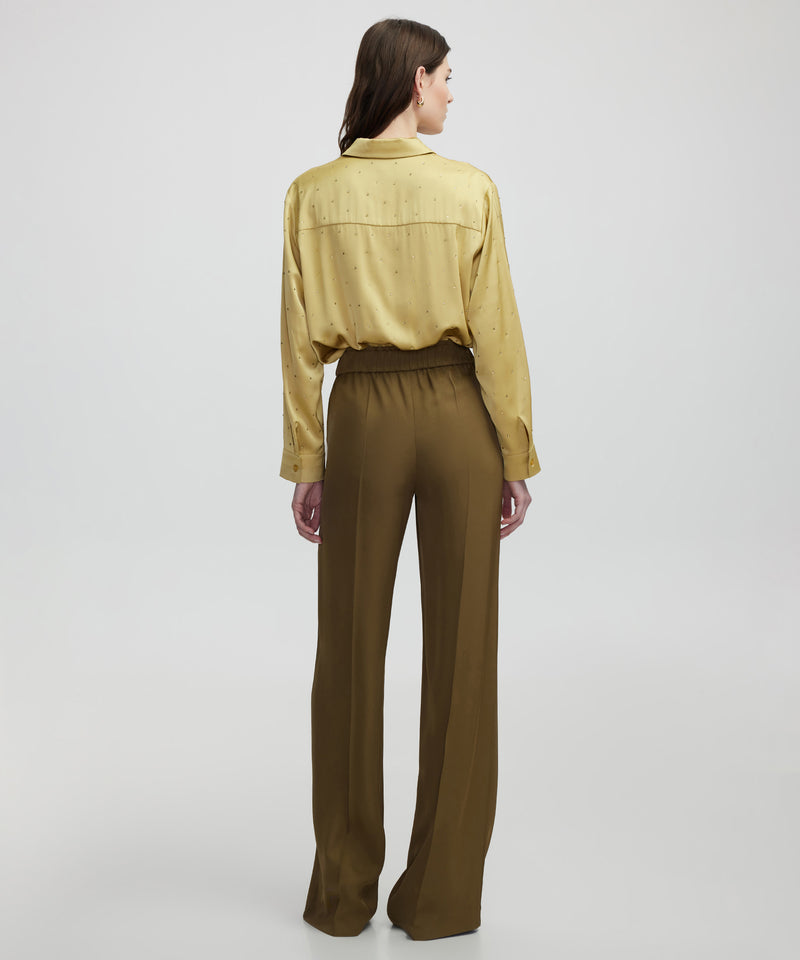 Ipekyol Elastic Waist Trousers Tobacco