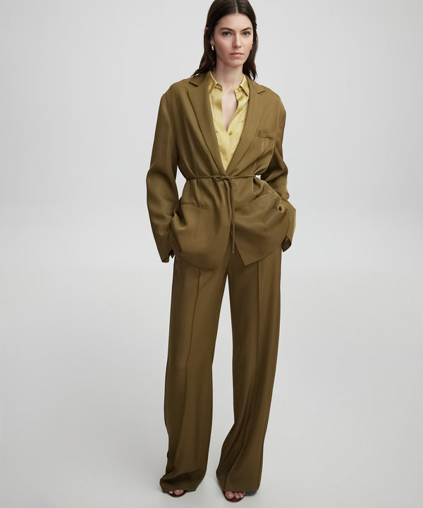 Ipekyol Elastic Waist Trousers Tobacco