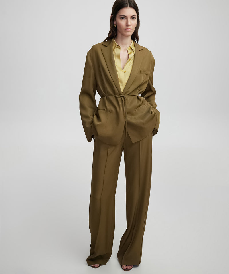 Ipekyol Elastic Waist Trousers Tobacco