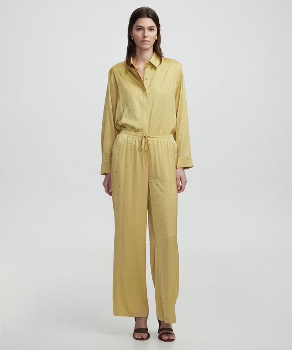 Ipekyol Hotfix Printed Trousers Olive