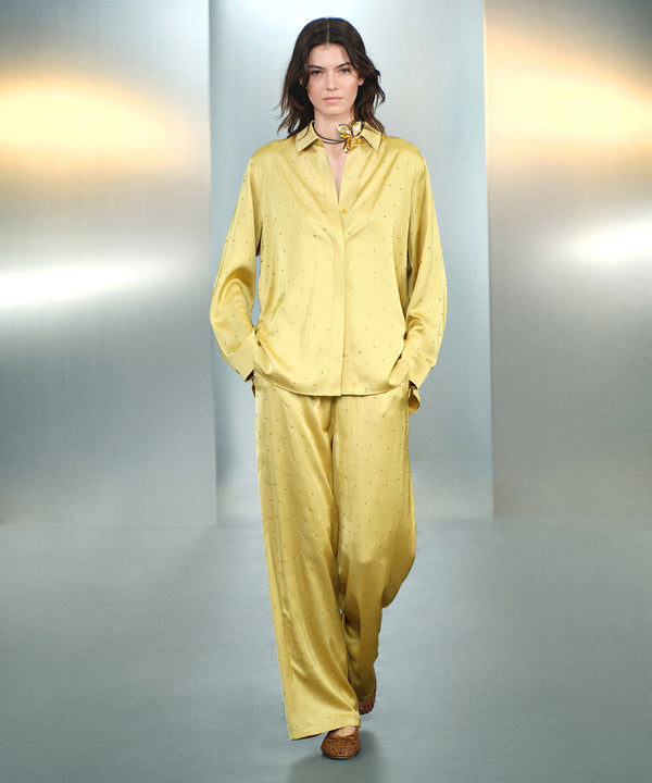 Ipekyol Hotfix Printed Trousers Olive