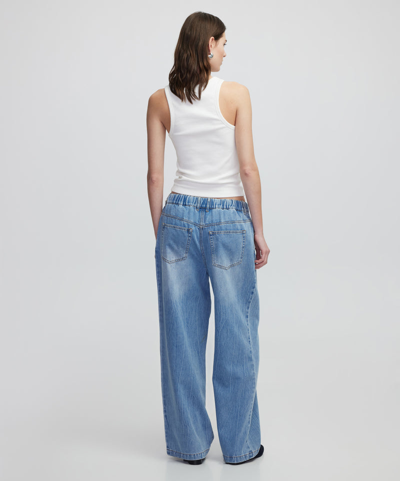 Ipekyol Elastic Waist Denim Pants Indigo