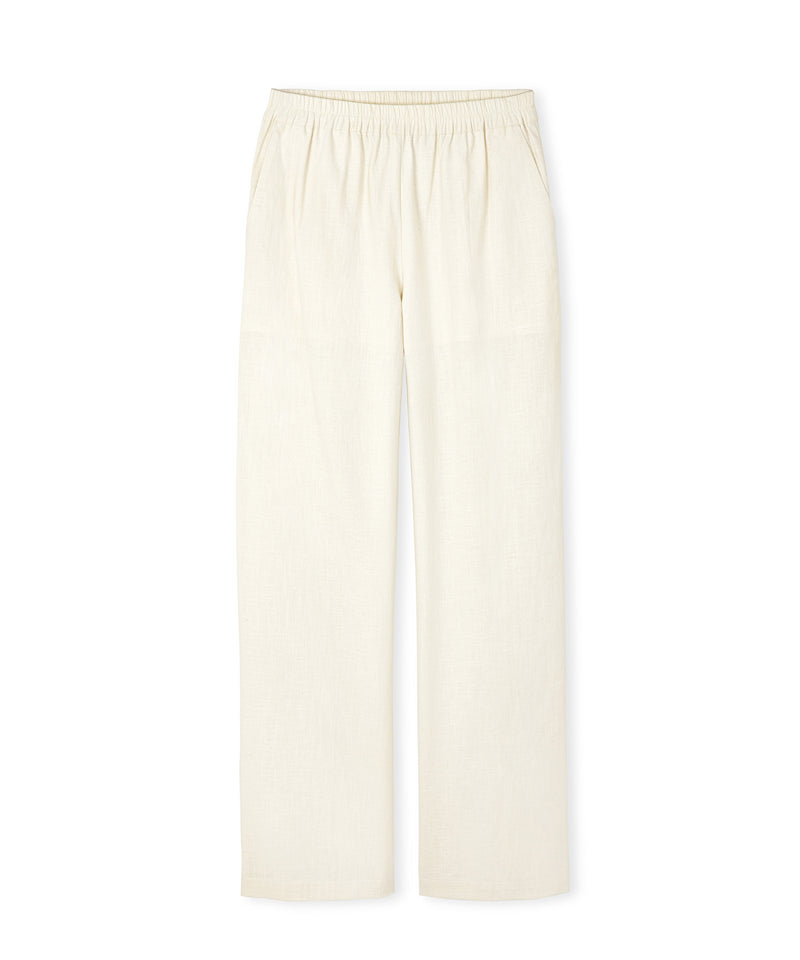 Ipekyol Wide Leg Fit Elastic Waist Trousers Ecru