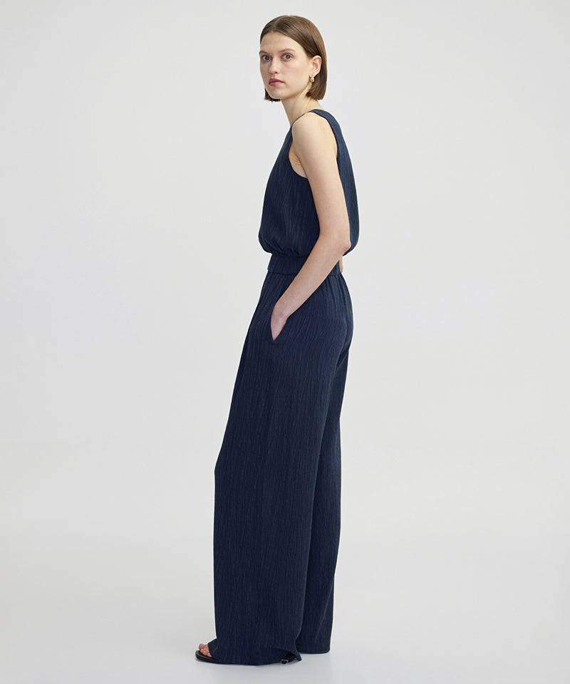 Ipekyol Cupro Trousers Navy