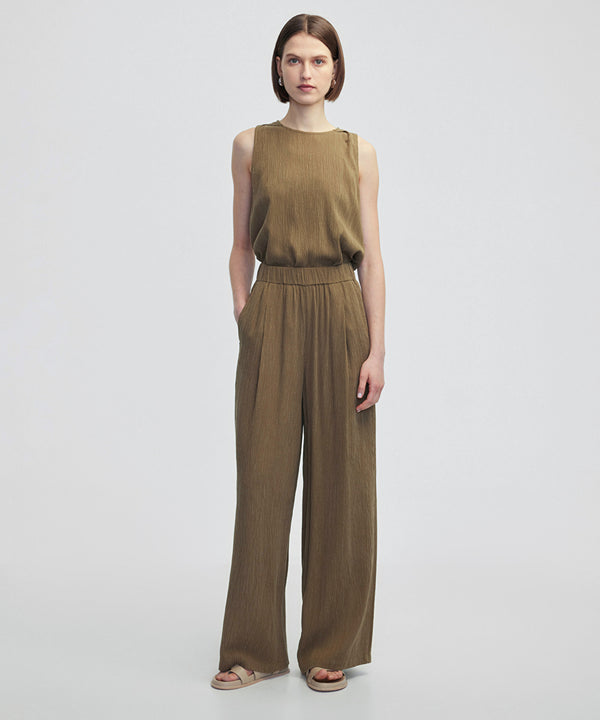Ipekyol Cupro Trousers Khaki