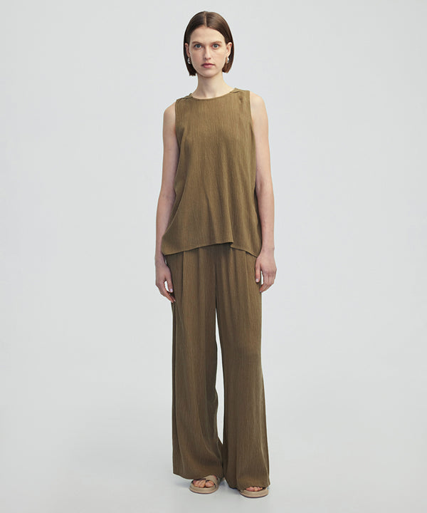 Ipekyol Cupro Trousers Khaki