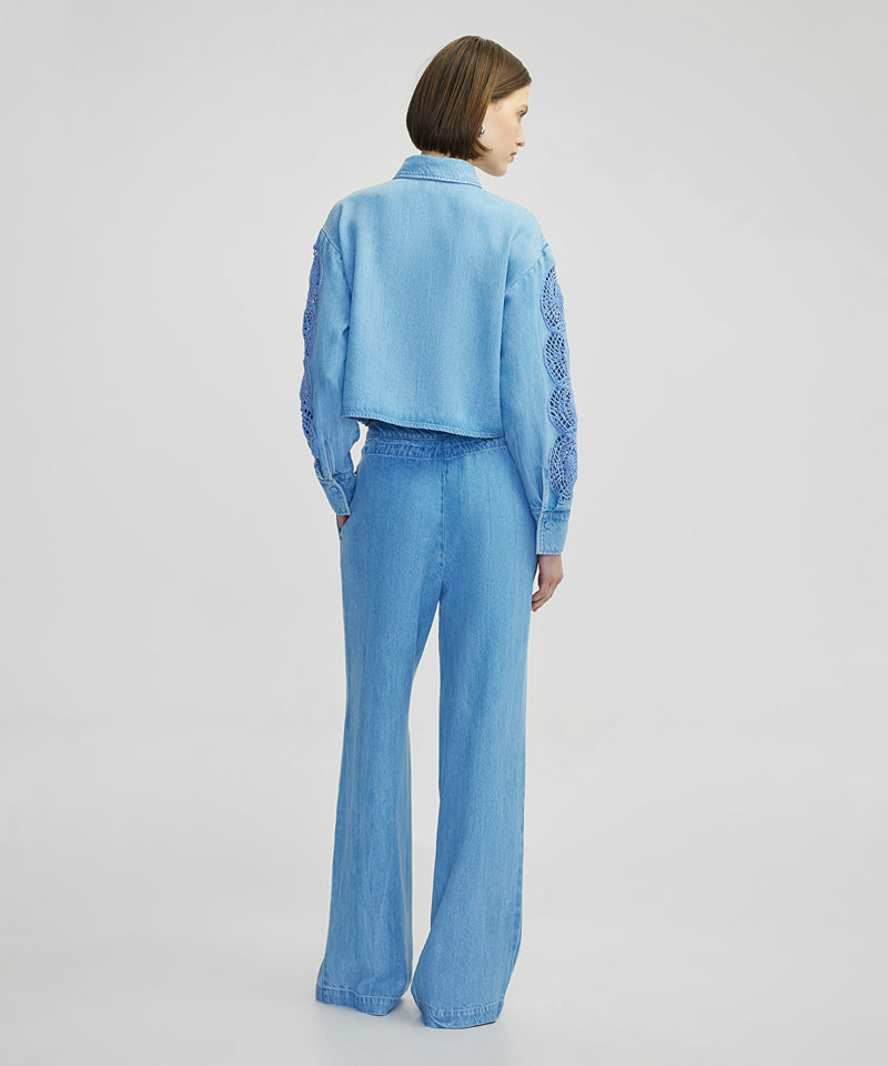 Ipekyol Tie Waist Denim Trousers Light Indigo