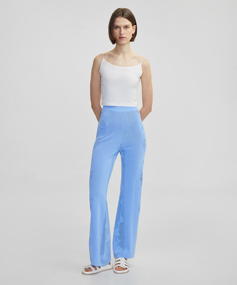 Ipekyol Jacquard Knit Trousers Blue