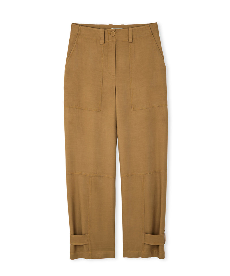 Ipekyol Adjustable Leg Trousers Tobacco