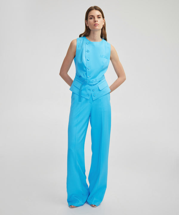 Ipekyol Wide Leg Fit Trousers Blue