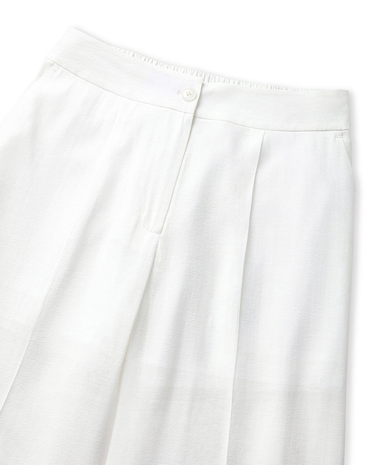 Ipekyol Wide Leg Fit Trousers With Iron Marks Ecru